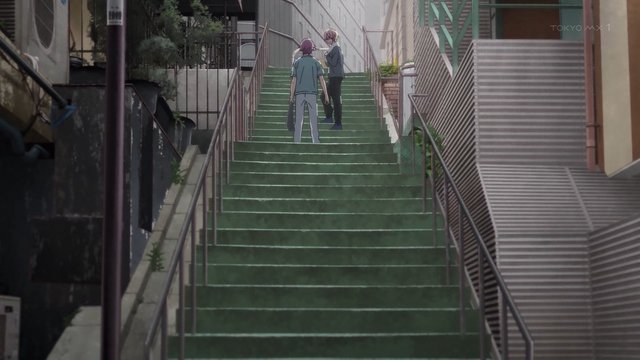 Stairs next to R-Blue